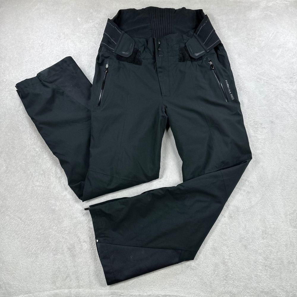 Kjus Formula Pro Ski Pants Mens 52 L Black Waterproof Technical Snow Trousers
